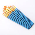 10Pcs/Set Nylon Hair Painting Brushes - Creative Serenity