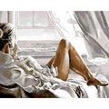 DIY Woman Paint by Numbers On Canvas - Creative Serenity