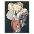 DIY Woman With Flowers Oil Painting By Numbers - Creative Serenity