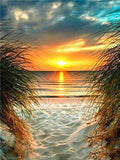 DIY Beach Sunset Acrylic Painting By Numbers - Creative Serenity