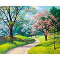 DIY Park Paint by Numbers On Canvas - Creative Serenity