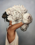 DIY Woman With Flowers Oil Painting By Numbers - Creative Serenity