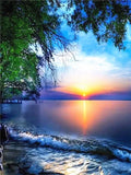 DIY Sunset Beach Acrylic Painting By Numbers - Creative Serenity