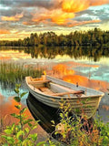 DIY Boat Acrylic Painting By Numbers - Creative Serenity
