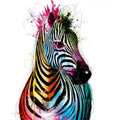 DIY Zebra Acrylic Painting By Numbers Animals - Creative Serenity