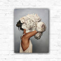 DIY Woman With Flowers Oil Painting By Numbers - Creative Serenity