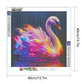 DIY Swan Diamond Art Painting 40x40cm - Creative Serenity