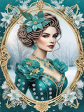 DIY Beautiful Woman Diamond Art Painting Special Drill - Creative Serenity