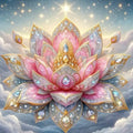 DIY Pink Lotus Flower Diamond Art Painting - Creative Serenity
