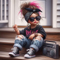 DIY Little Fashionista Diamond Art Painting Art Kit
