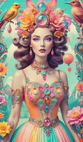 DIY Whimsical Woman AB Drill Diamond Art Painting Art Kit