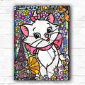 DIY The Aristocats Cartoon Mosaic 5D Diamond Art Painting 30x40cm