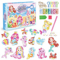 15 Pack - DIY Seaworld Kids Diamond Art Keychains - Creative Serenity
