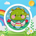 DIY Dinosaur Kids Diamond Art Painting 17x17cm - Creative Serenity