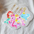 15 Pack - DIY Seaworld Kids Diamond Art Keychains - Creative Serenity