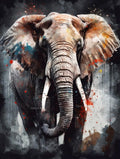 5D Elephant DIY Diamond Art Painting Animals 30x40cm - Creative Serenity