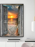 DIY Beach Sunset Acrylic Painting By Numbers - Creative Serenity