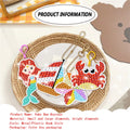 15 Pack - DIY Seaworld Kids Diamond Art Keychains - Creative Serenity