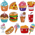 DIY Kids Food Diamond Art Stickers - Creative Serenity