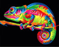 DIY Rainbow Iguana Diamond Art Painting Animals - Creative Serenity