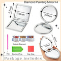 DIY Mandala Diamond Art Compact Mirror - Creative Serenity