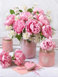 DIY Pink Roses Flowers 5D Diamond Art Painting 30x40cm - Creative Serenity