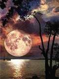 DIY Moon Tree 5D Diamond Art Painting 30x40cm - Creative Serenity