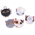 8 Pack - DIY Cat Diamond Art Coasters - Creative Serenity