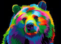 DIY Rainbow Bear Diamond Art Painting Animals - Creative Serenity
