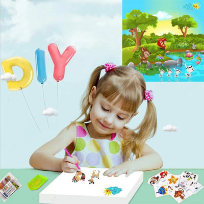 DIY Kids Rabbit Diamond Art Stickers - Creative Serenity