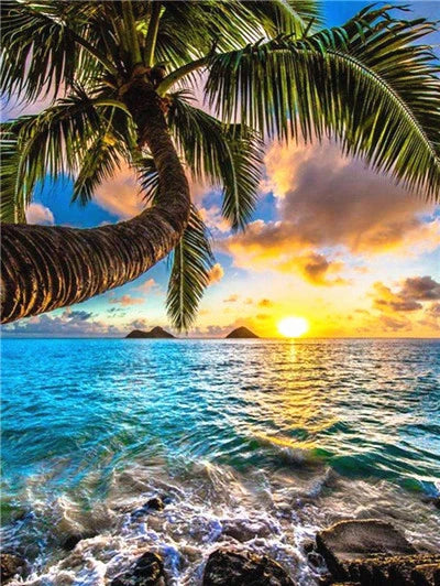 DIY Sea Acrylic Painting By Numbers - Creative Serenity