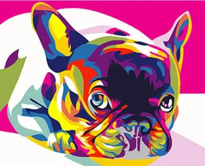 DIY French Bulldog Digital Painting By Numbers Animal Art - Creative Serenity