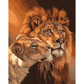 DIY Lions Acrylic Painting By Numbers Animals - Creative Serenity