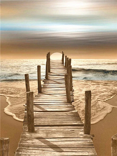 DIY Beach Acrylic Painting By Numbers - Creative Serenity