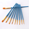 10Pcs/Set Nylon Hair Painting Brushes - Creative Serenity