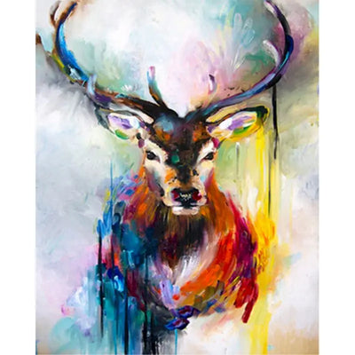 DIY Deer Acrylic Painting By Numbers Animals - Creative Serenity