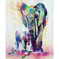 DIY Elephants Painting By Numbers Art - Creative Serenity