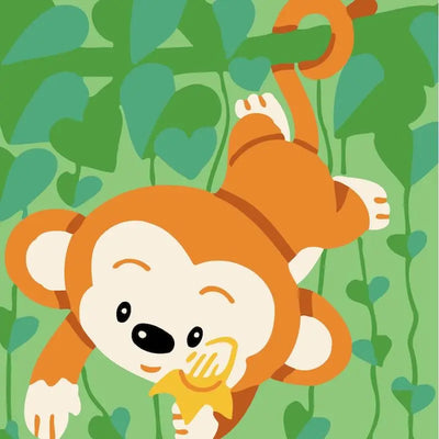 DIY Monkey Acrylic Painting By Numbers Animals - Creative Serenity
