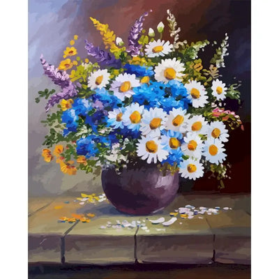 DIY Flowers Painting By Numbers Art - Creative Serenity