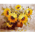 DIY Sunflowers Painting By Numbers Art - Creative Serenity