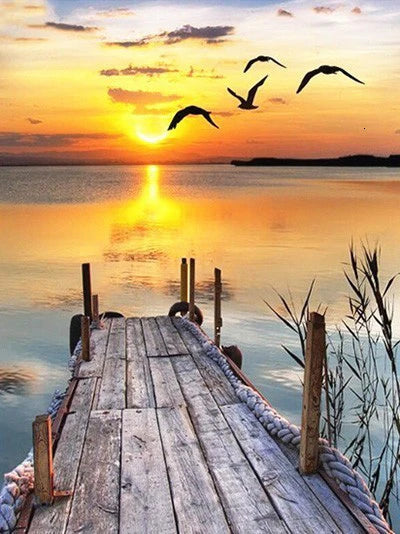 DIY Lake Acrylic Painting By Numbers - Creative Serenity