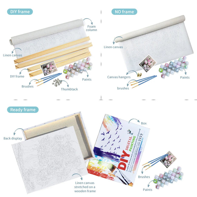 DIY Pretty Woman Paint By Number Woman Art - Creative Serenity