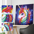 5D Unicorn DIY Special Shaped Diamond Art Painting 25x25cm - Creative Serenity