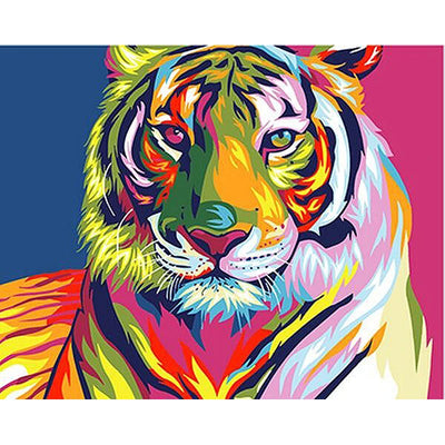 DIY Tiger Digital Painting By Numbers Animal Art - Creative Serenity