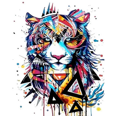 DIY Tiger Acrylic Painting By Numbers Animals - Creative Serenity