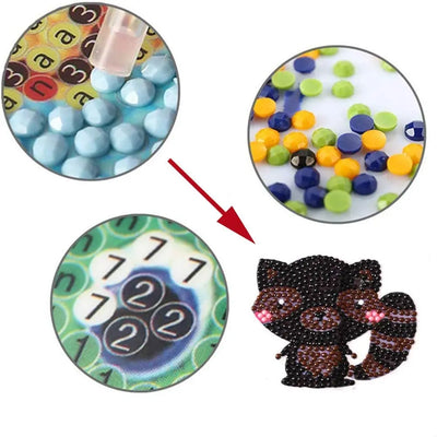 DIY Kids Food Diamond Art Stickers - Creative Serenity