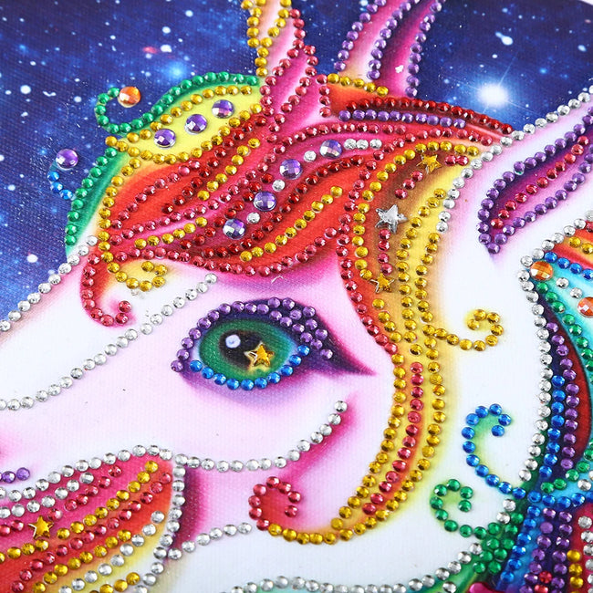 5D Unicorn DIY Special Shaped Diamond Art Painting 25x25cm - Creative Serenity