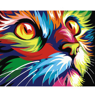DIY Cat Digital Painting By Numbers Animal Art - Creative Serenity