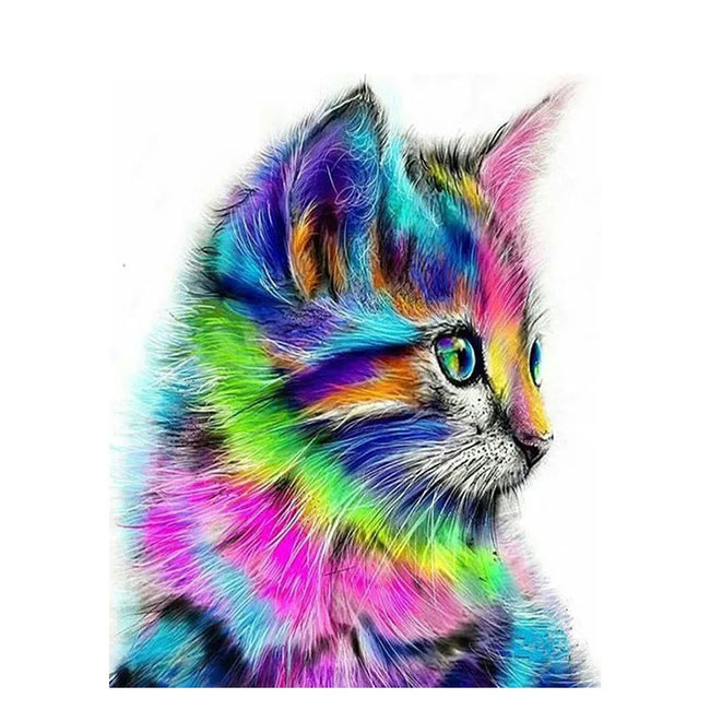 DIY Cat Digital Painting By Numbers Animal Art - Creative Serenity