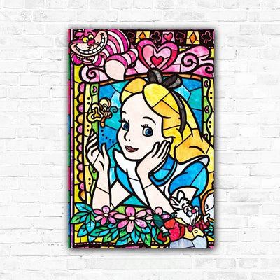 5D Alice In Wonderland Diamond Mosaic Diamond Art Princess 30x40cm - Creative Serenity